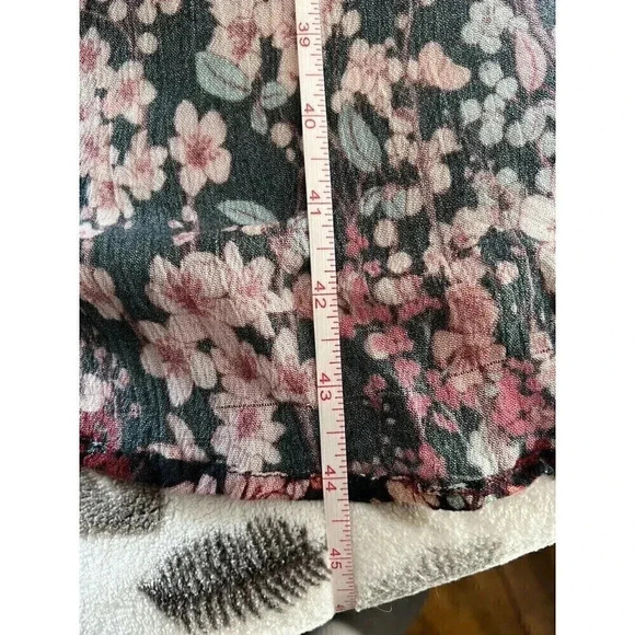 Anthropologie Bl^nk London Floral dress Size Small Floral Print Slits In Front - Picture 7 of 9